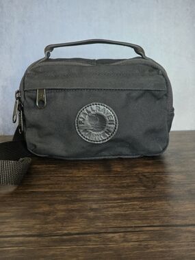 Fjallraven Black Crossbody Pouch with Top Handle